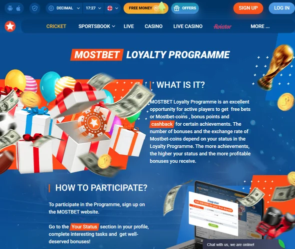 Loyalty Program at Mostbet